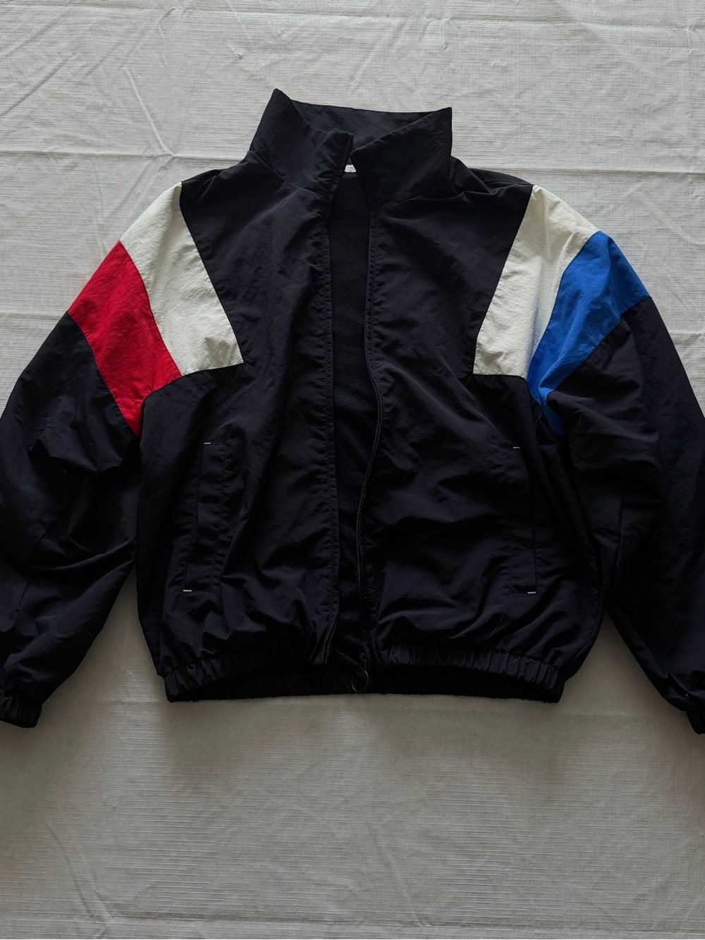 Zara Windbreaker Jacket with Red, White & Blue Accents
